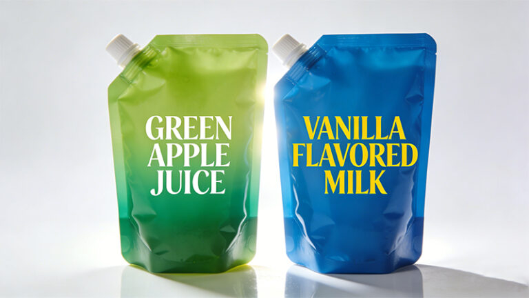 pouch sample of nolij juice pouch filling machine