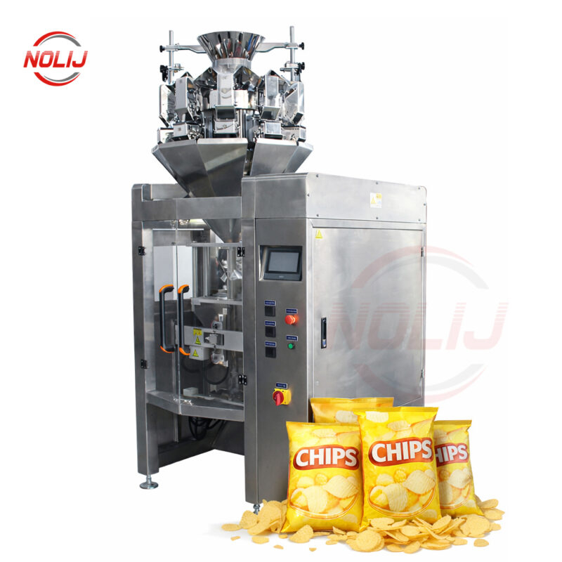 potato chips packing machine with multihead weigher