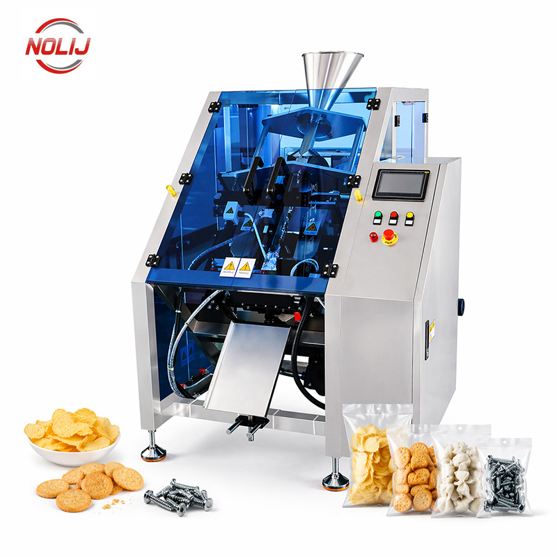 shatterproof packaging machine with inclined forming tube for fragile products